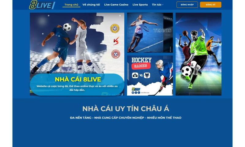 Đa dạng sản phẩm cược thể thao tại nhà cái 8live.